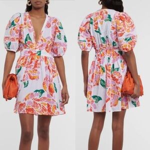 NWOT Poupette St. Barth Reina Printed Cotton Floral Mini Dress size Small